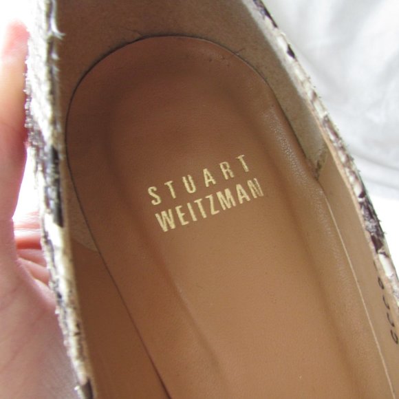 Stuart Weitzman Python Print Pump Heels - Picture 9 of 16